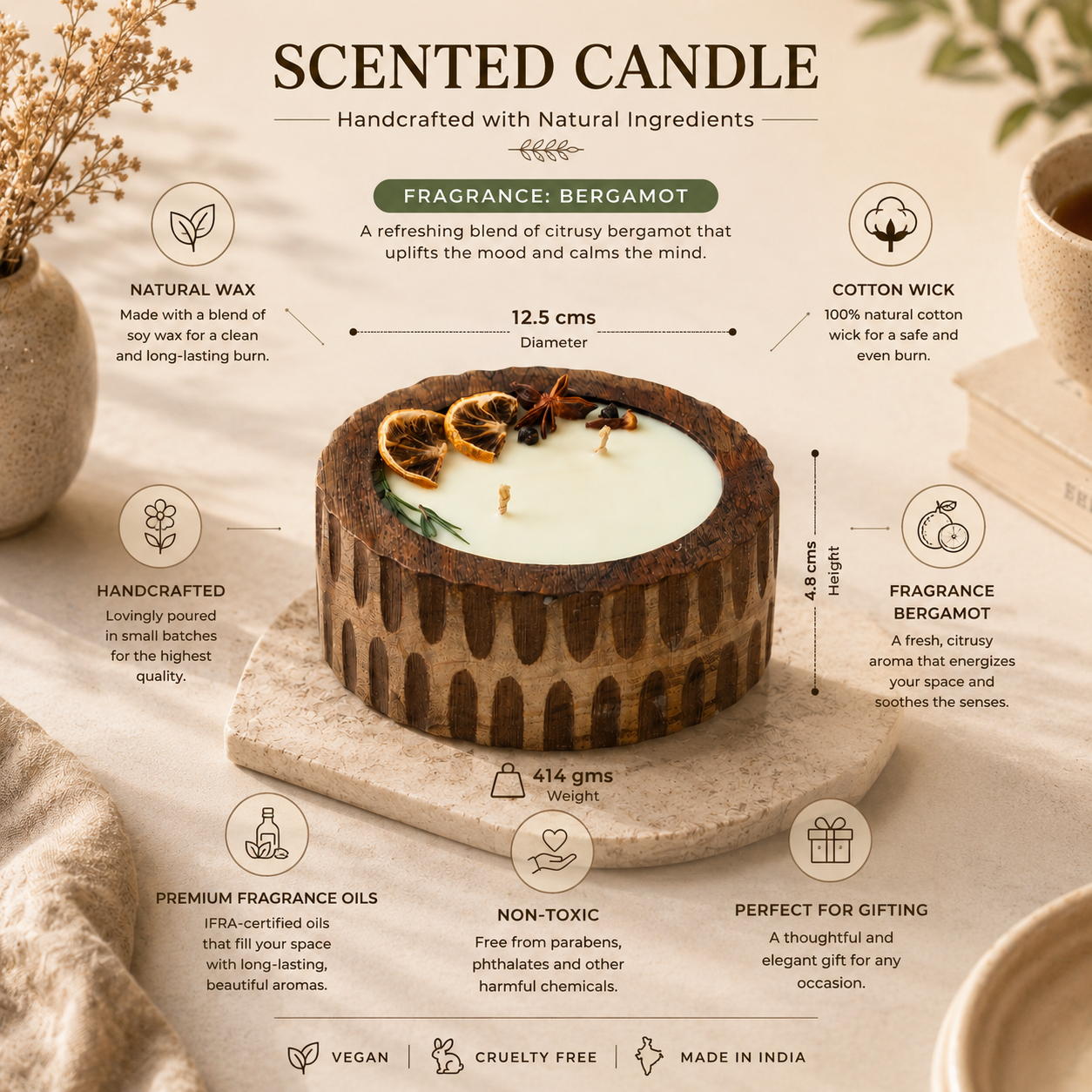 Heritage Bowl Candle - Bergamot