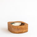 Amorphic Wooden Bowl Candle - Bergamot