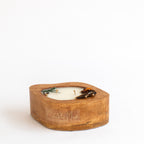 Amorphic Wooden Bowl Candle - Bergamot