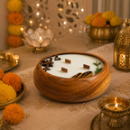 Luxe Wooden Bowl Candle - Bergamot