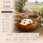 Luxe Wooden Bowl Candle - Bergamot