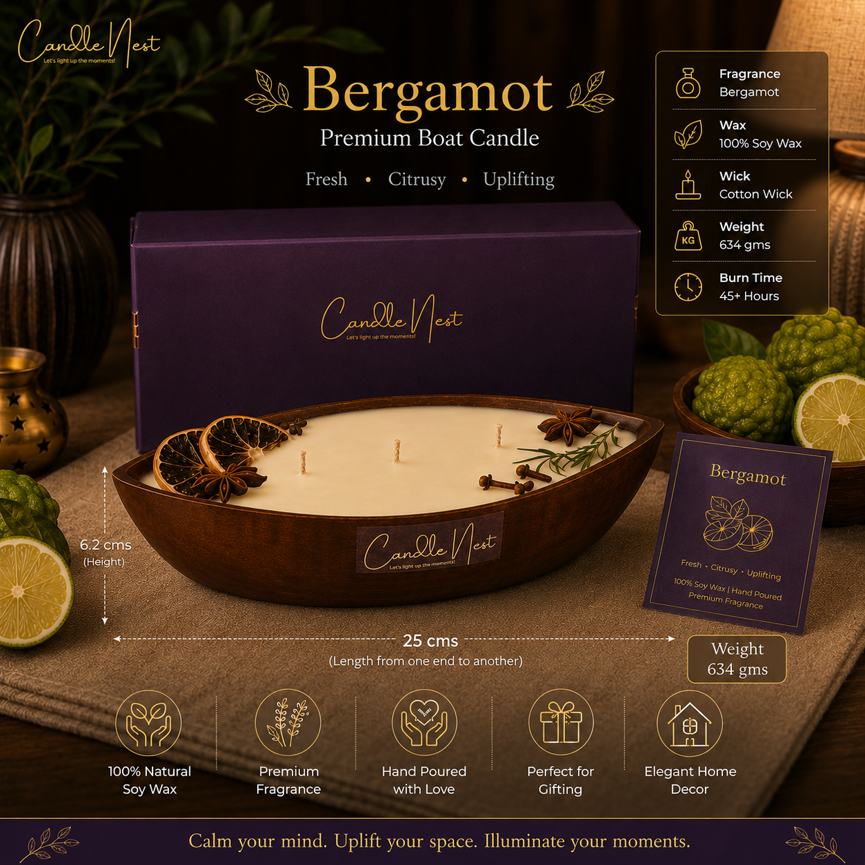Serene Voyage Candle - Bergamot