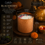 Majestic Hammered Jar Candle - Blackberry