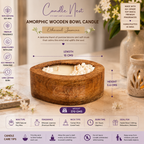 Amorphic Wooden Bowl Candle - Ethereal Jasmine