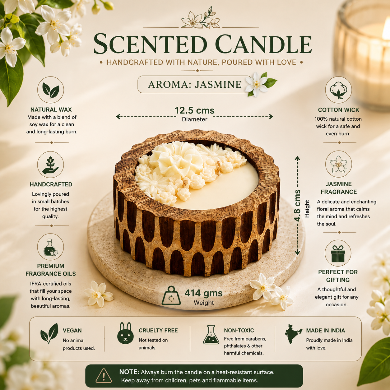 Heritage Bowl Candle - Ethereal Jasmine