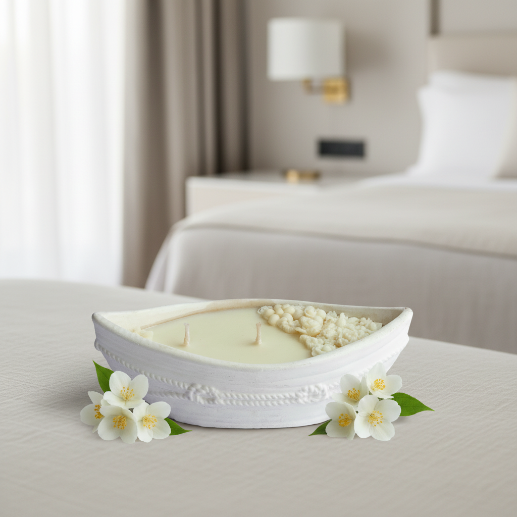 Luna Boat Candle - Ethereal Jasmine