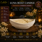 Luna Boat Candle - Ethereal Jasmine