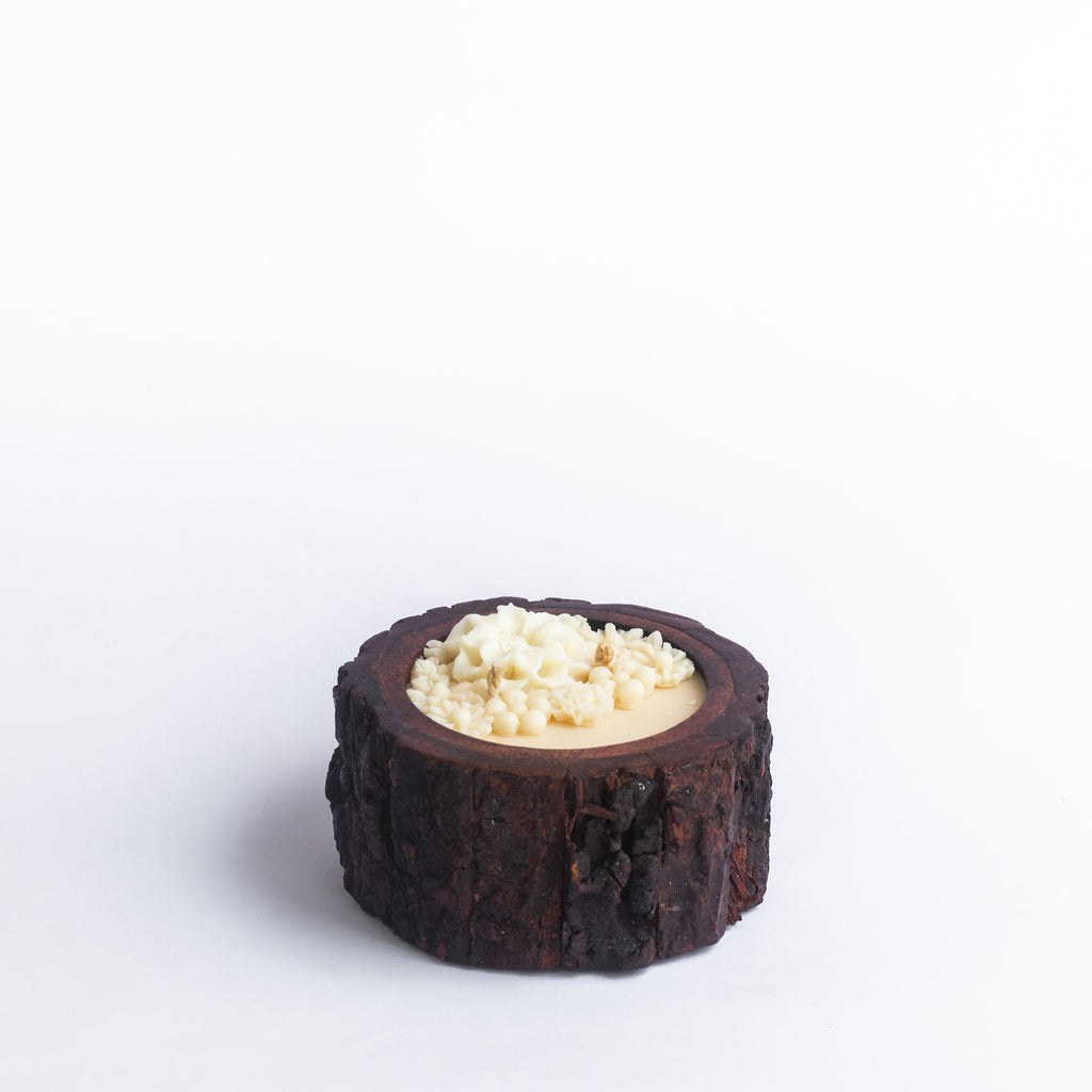 Wooden Bark Candles - Ethereal Jasmine