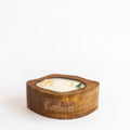 Amorphic Wooden Bowl Candle - Forestwood