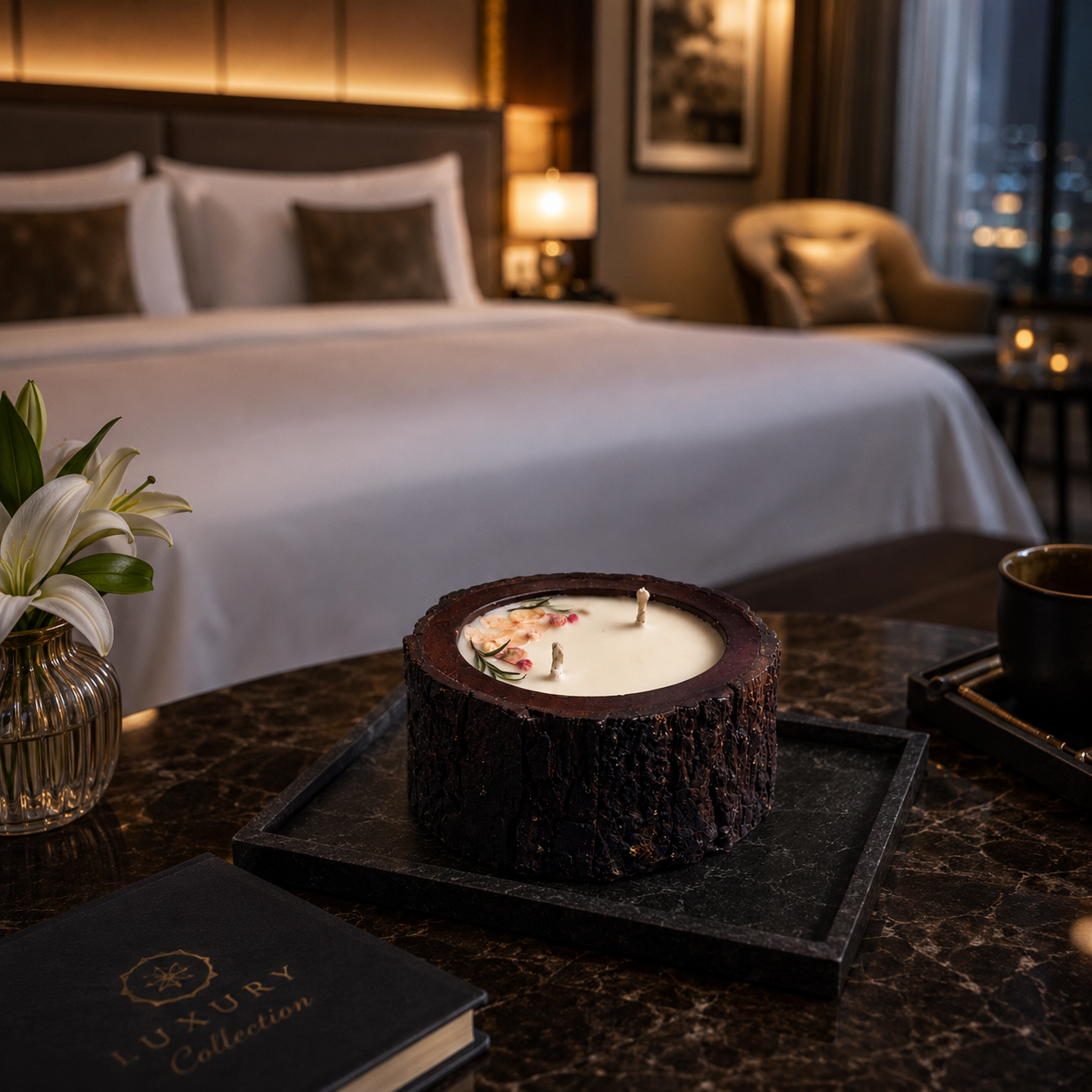 Wooden Bark Candles - Forestwood