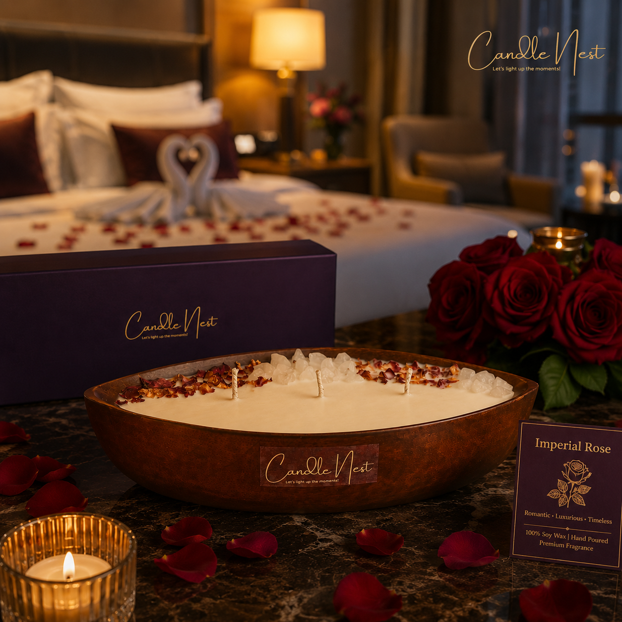 Serene Voyage Candle - Imperial Rose