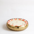 Hammered Golden Glimmer  Urli Candle - Japanese Cherry