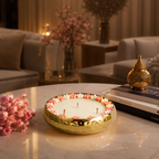Hammered Golden Glimmer  Urli Candle - Japanese Cherry