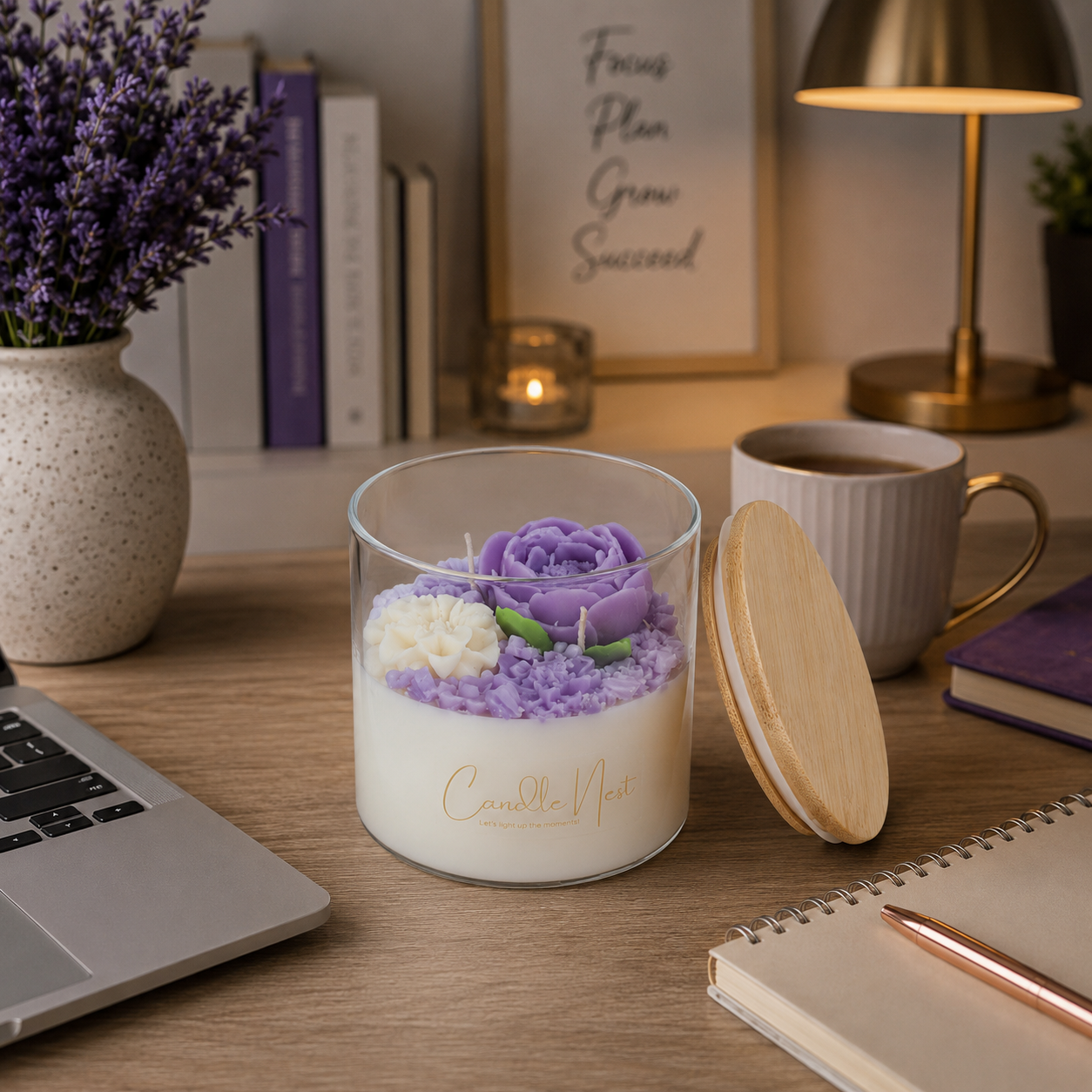 Crystal Radiance Candle - Lavender Meadow