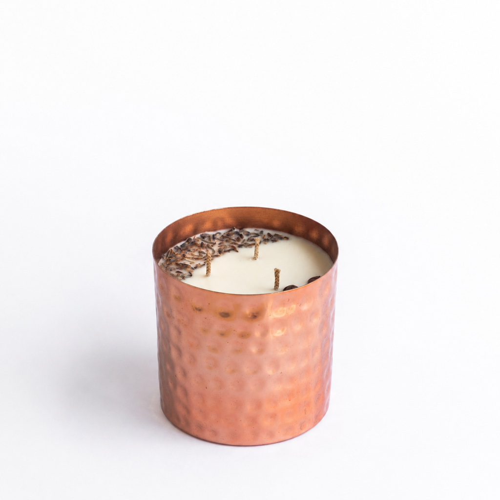 Majestic Hammered Jar Candle - Lavender Meadow