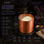 Majestic Hammered Jar Candle - Lavender Meadow