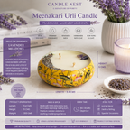 Meenakari Urli Candle - Lavender Meadow