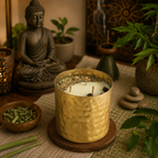 Majestic Hammered Jar Candle - Lemongrass Twist