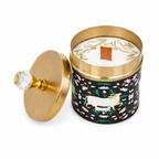 Black- Pichwai Jar Candle - Lemongrass Twist