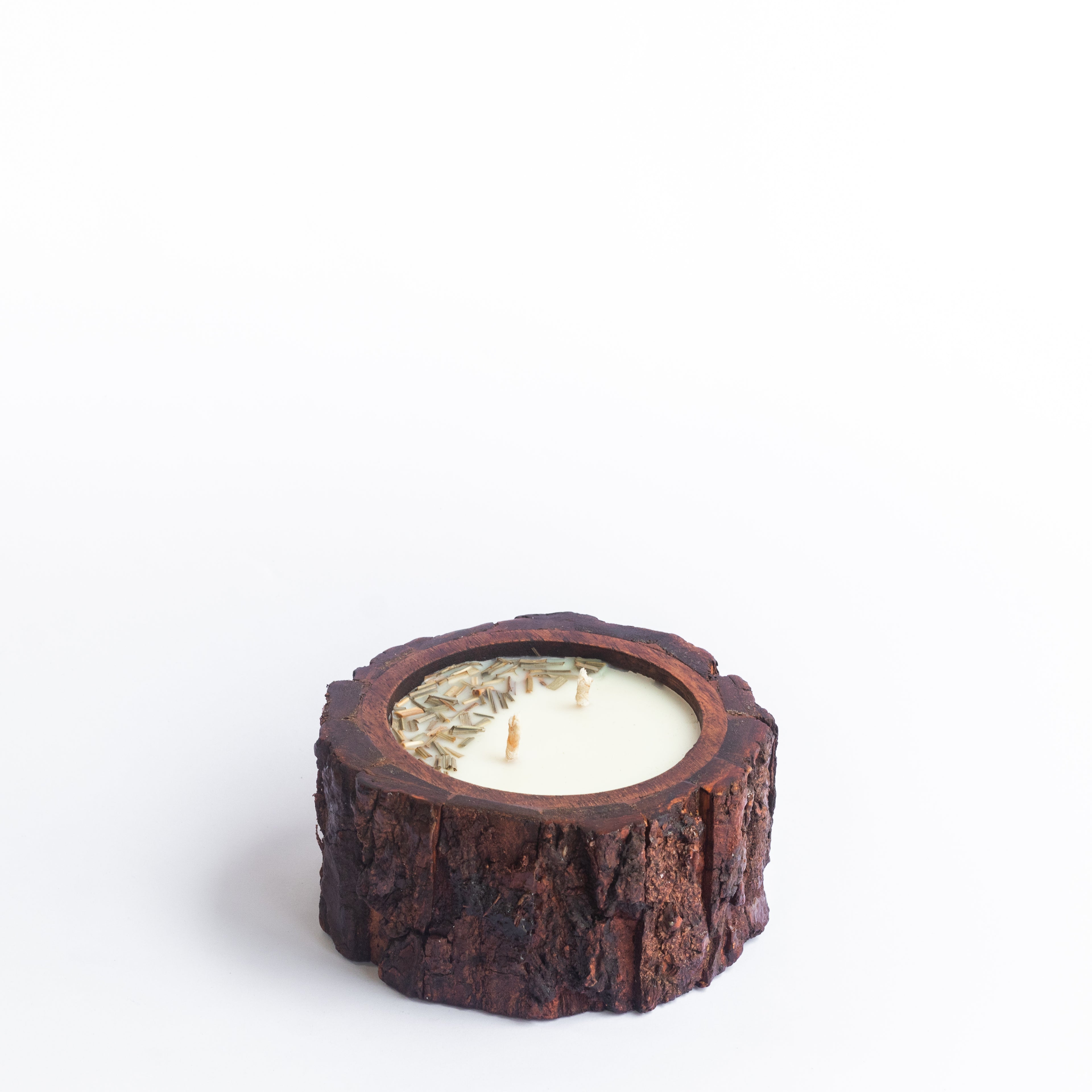 Wooden Bark Candles - Lemongrass Twist