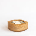Amorphic Wooden Bowl Candle - Lemongrass Twist