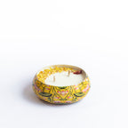 Meenakari Urli Candle - Musk