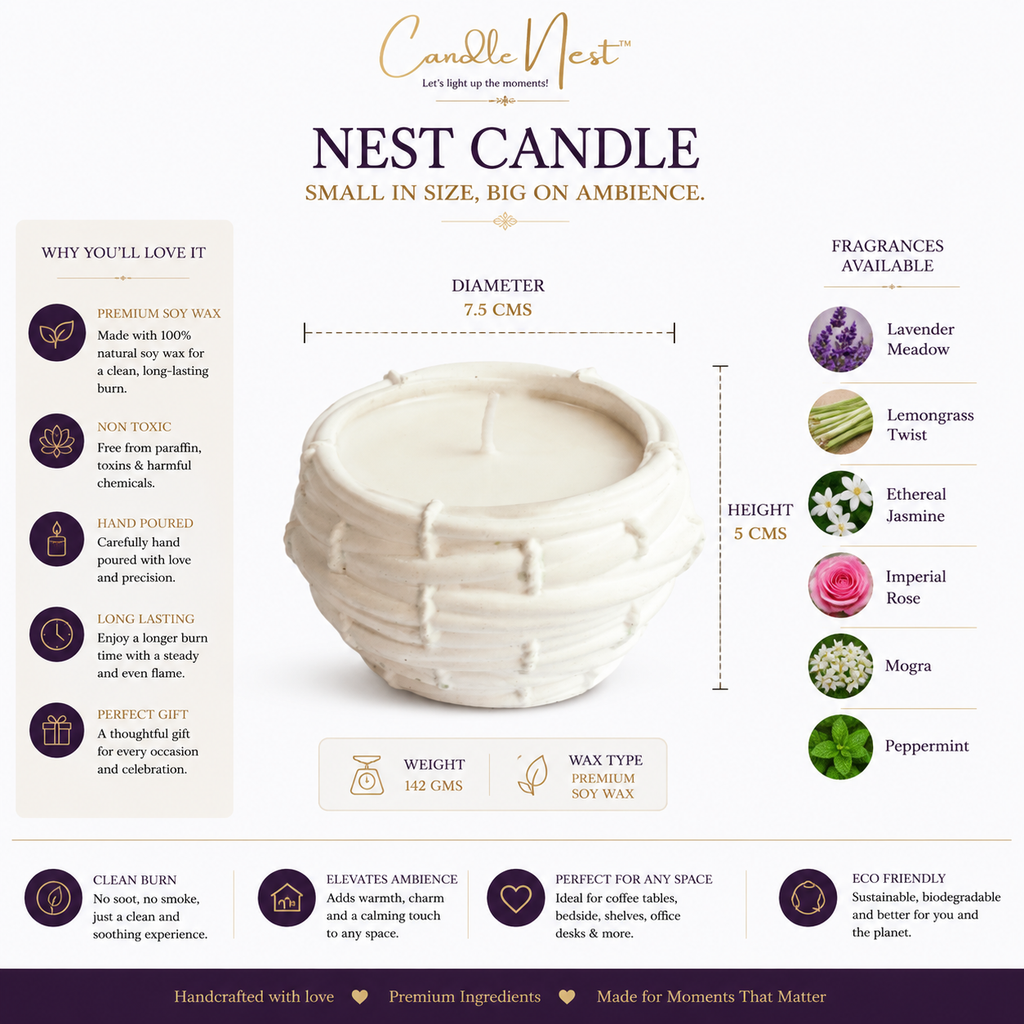 Ceramic Nest Candle