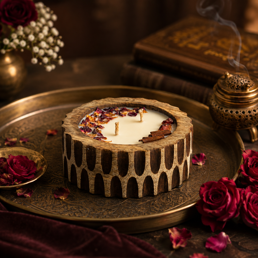 Heritage Bowl Candle - Rose Oudh