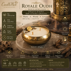 Golden Glimmer Urli Candle - Oudh Royale