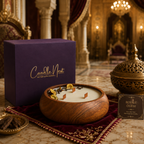 Luxe Wooden Bowl Candle - Oudh Royale