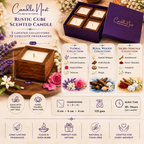 Rustic Cube Candle Set