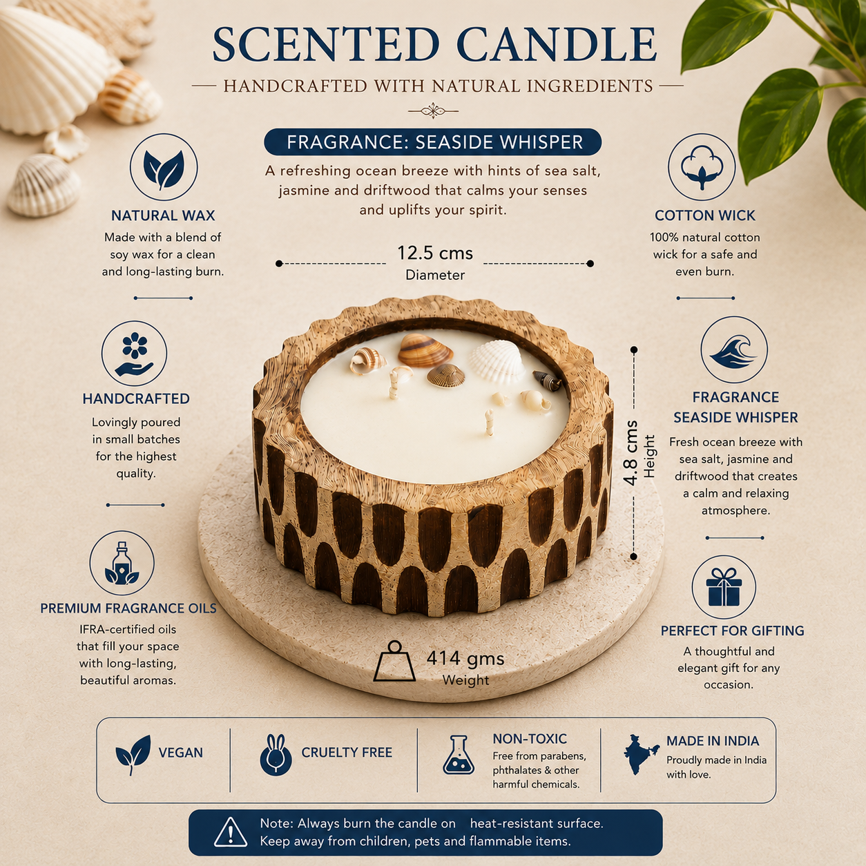 Heritage Bowl Candle - Seaside Whisper