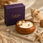 Luxe Wooden Bowl Candle - Seaside Whisper