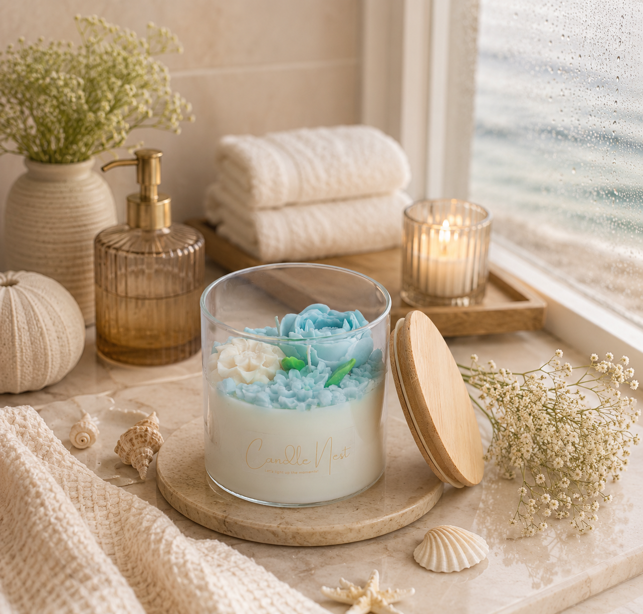 Crystal Radiance Candle - Seaside Whisper