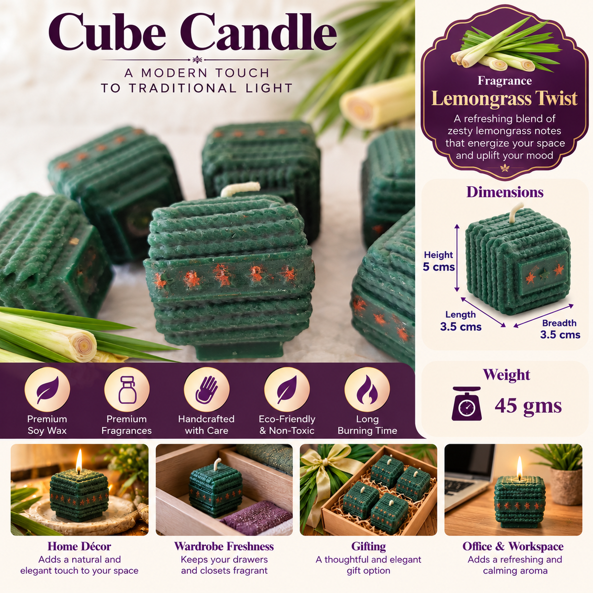 Sutali Bomb Candle - Lemongrass Twist (Pack of 20)