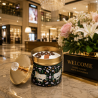 Black- Pichwai Jar Candle - Velvety Vanilla