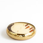 Hammered Golden Glimmer  Urli Candle - Velvety Vanilla
