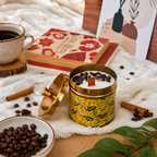 Yellow - Pichwai Jar Candle - Velvety Vanilla
