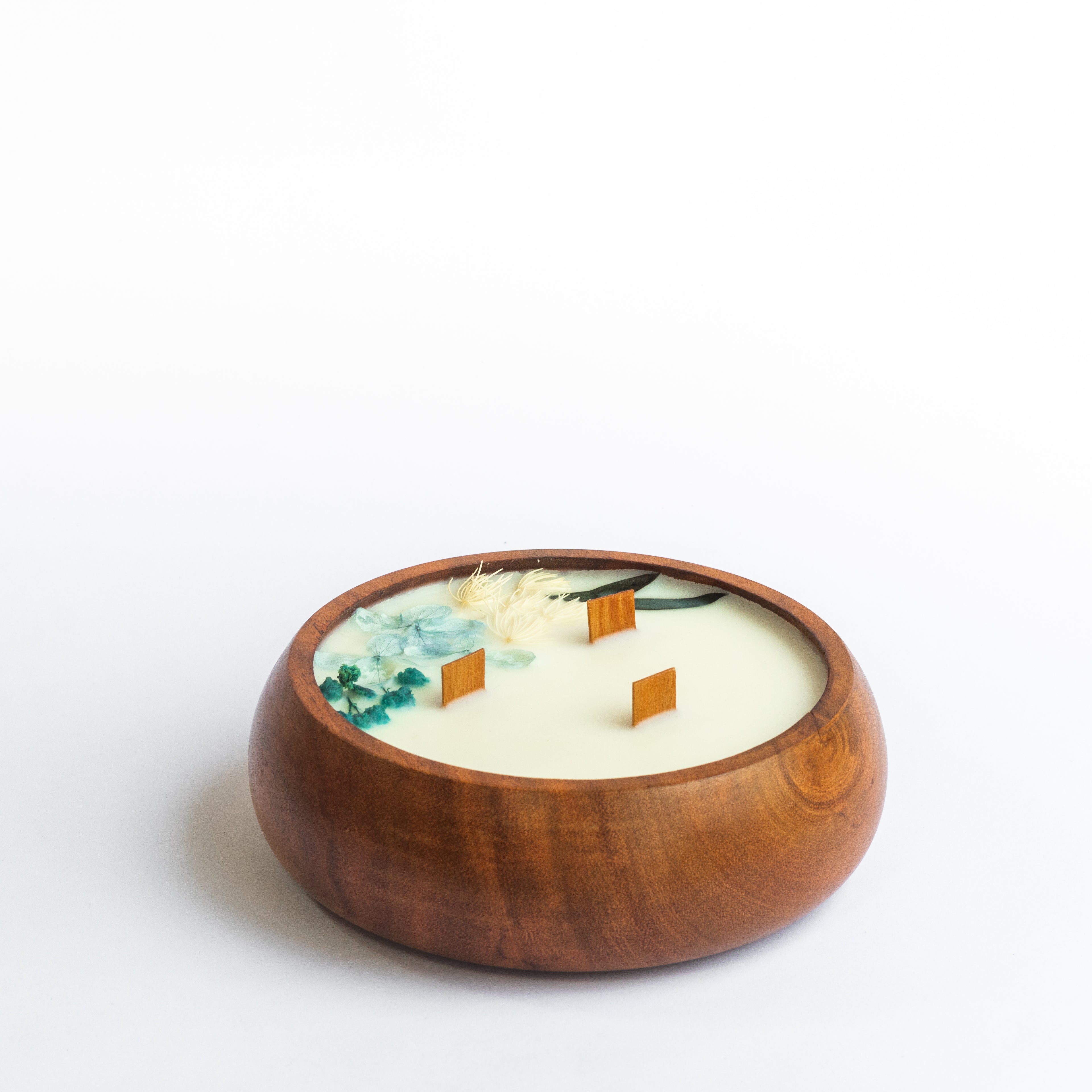 Luxe Wooden Bowl Candle - Wild Musk