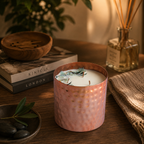 Majestic Hammered Jar Candle - Wild Musk