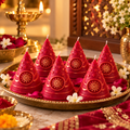 Diwali Anar Candle - Imperial Rose (Pack of 4)
