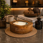 Amorphic Wooden Bowl Candle - Forestwood