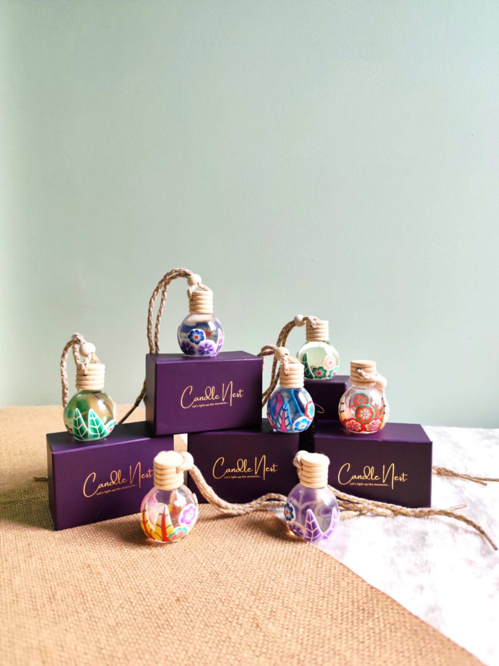 Car Scent Oils Honeysuckle Car Diffuser - Pack Of 2 Hanging Air Fresheners For Vehicles Mrs Meyers Car Air Fresheners